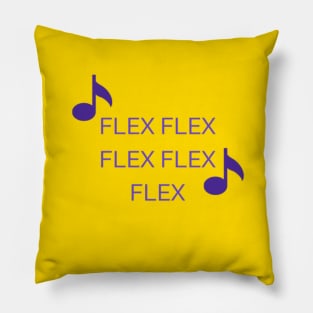 Flex Flex Flex Flex Flex, Music Design, Retro, 80s, Boyband Pillow