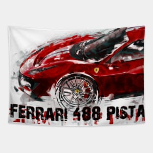 Ferrari 488 Pista Tapestry