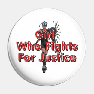 Female Justice Pin