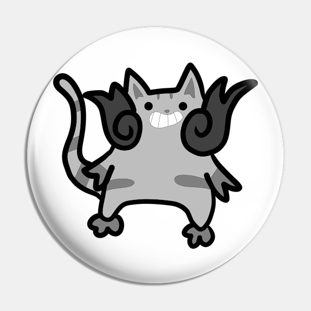 The Cat Happy Pin by Monster To Me