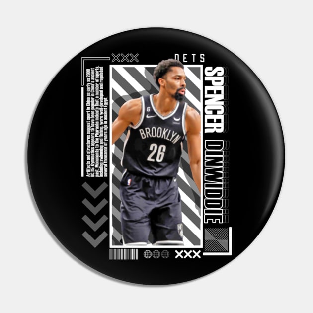 Spencer Dinwiddie Paper Poster Version 10 Pin by art.Hamdan