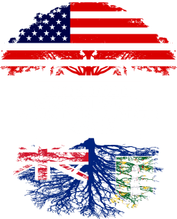 American Grown With Virgin Islander Roots - Gift for Virgin Islander From British Virgin Islands Magnet