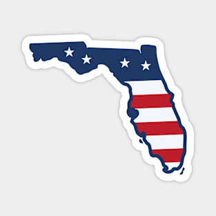 Stars and Stripes Florida Magnet