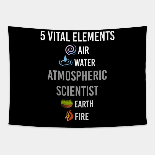 5 Elements Atmospheric Scientist Tapestry by blakelan128