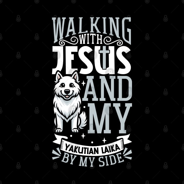 Jesus and dog - Yakutian Laika by Modern Medieval Design