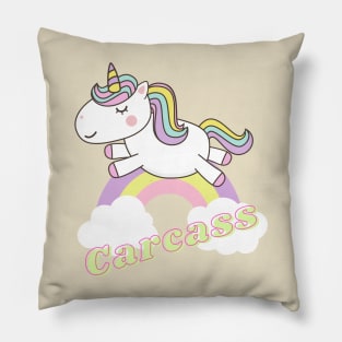 carcass ll unicorn Pillow