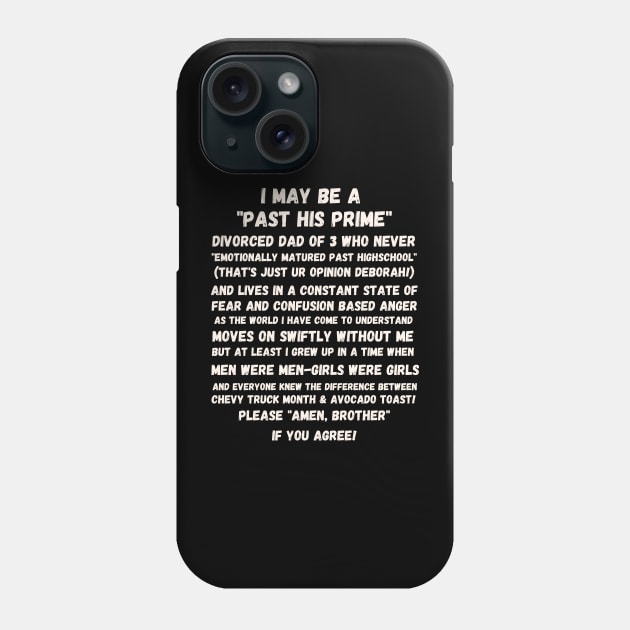 Funny Oddly Specific Divorced Boomer Dad Phone Case by GrooveGeekPrints