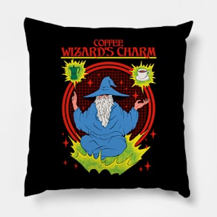 Coffee Wizard's Charm Pillow