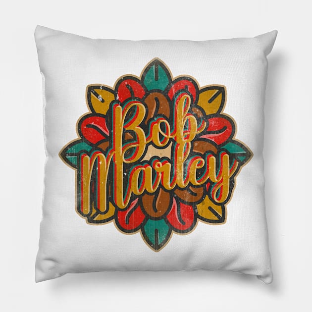 Bob Marley Coffee Pillow by Testeemoney Artshop