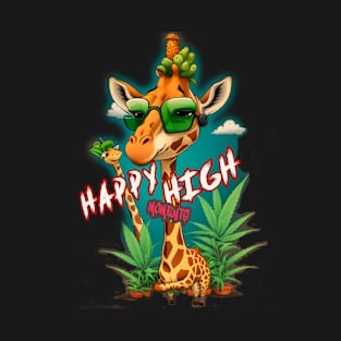 Stoner Giraffe #1 – HAPPY HIGH MOMENTS T-Shirt