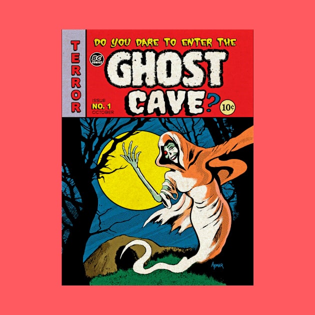 Ghost Cave Comics cover- EC homage by Tim Aymar by Ghost Cave Records /The Dennis Ball Show