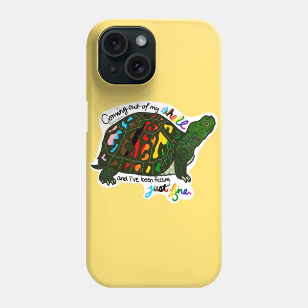 LGBT+ Pride Turtle Phone Case by jberoldart