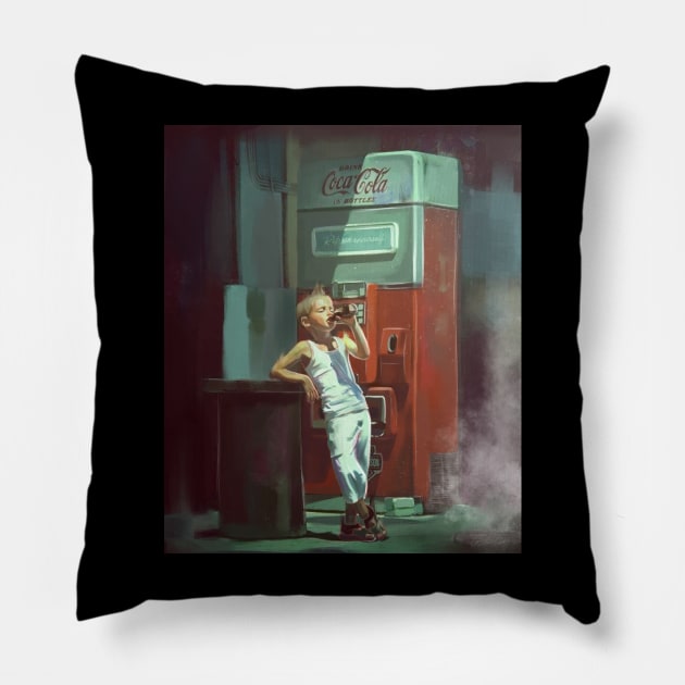 Coca Cola Boy Pillow by gwpxstore