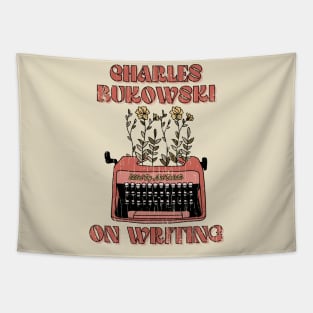 Retro Charles Bukowski Tribute Fan Art Design 2 Tapestry