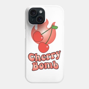 Cherry Bomb and Coral Flaming Design Phone Case