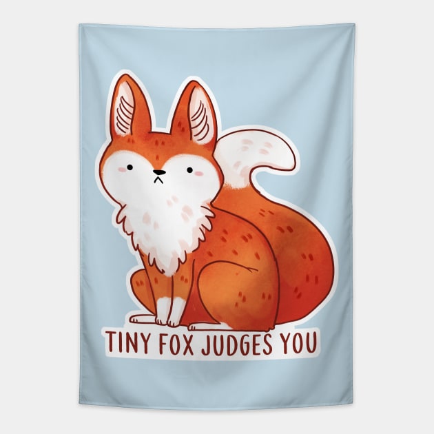 Tiny Fox Tapestry by MichelleScribbles