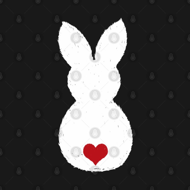 Cute Easter Bunny with Love Heart Hearts Sweet by Shirtbubble