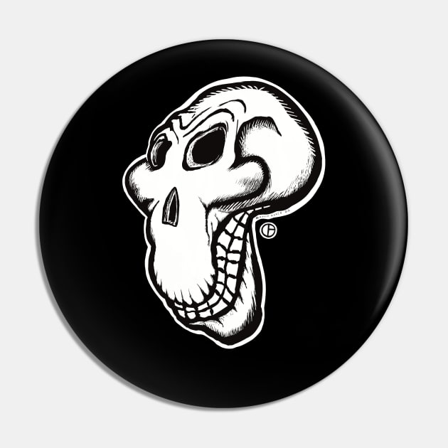 Goofskull Pin by Art from the Blue Room