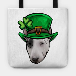 St Patricks Day Bull Terrier Tote