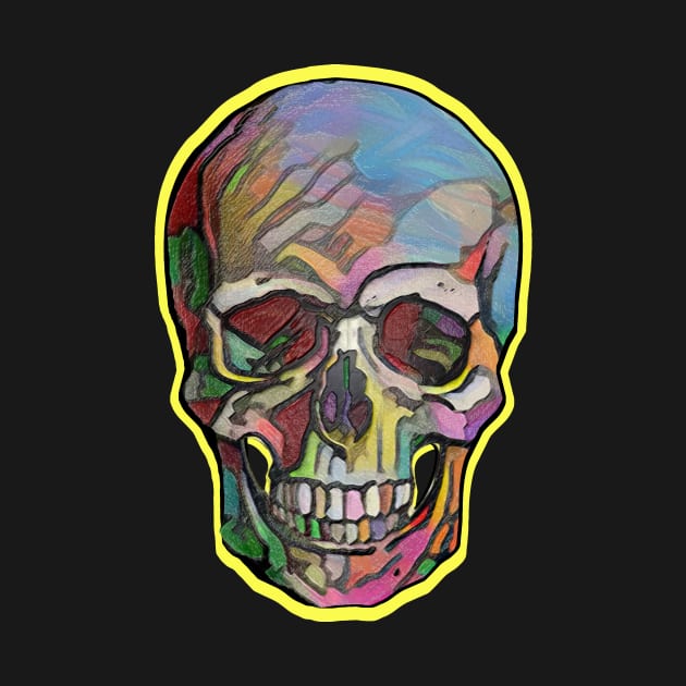 The Happy Skull (Yellow) by Diego-t