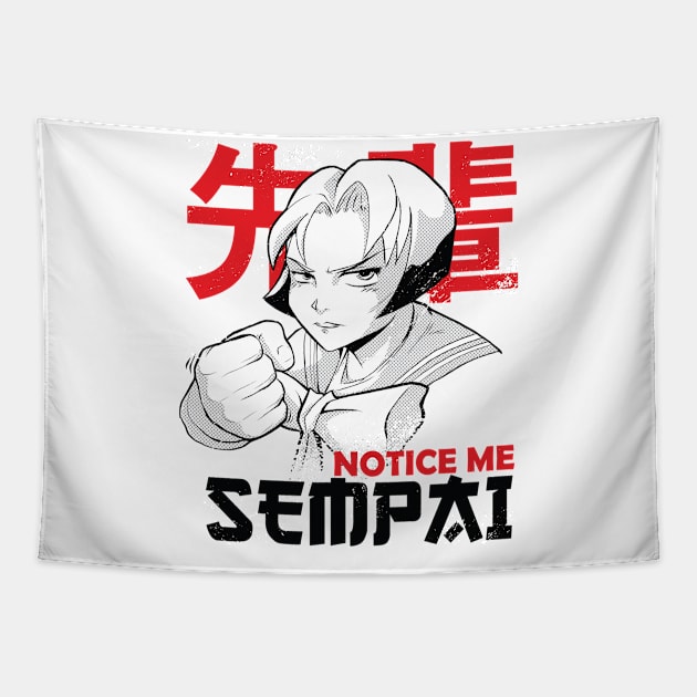 Notice Me Senpai Tapestry by MajorCompany