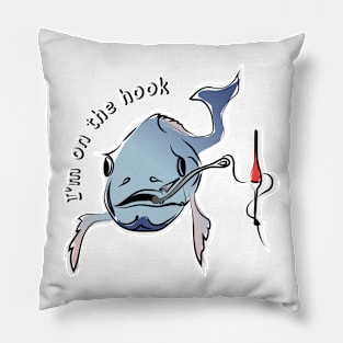 fish with hook Pillow