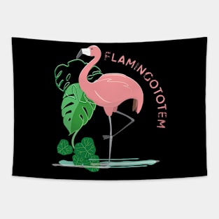 Flamingo Totem Tapestry