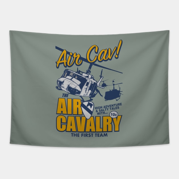 Air Cav - Air Cavalry The First Team Tapestry by TCP