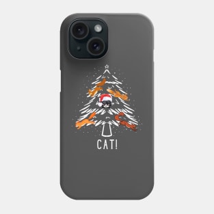 Christmas Vacation Inspired Christmas Cat with Squirrels Phone Case