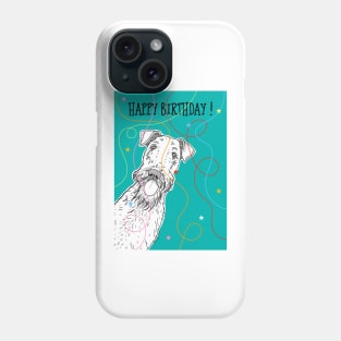 Cute Happy Birthday Dog Phone Case
