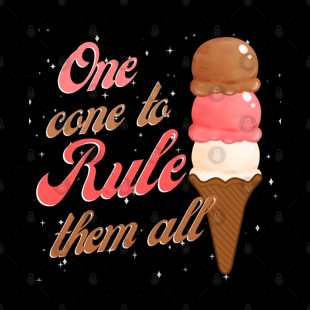 One cone to rule them all ice cream scoops by Frolic and Larks