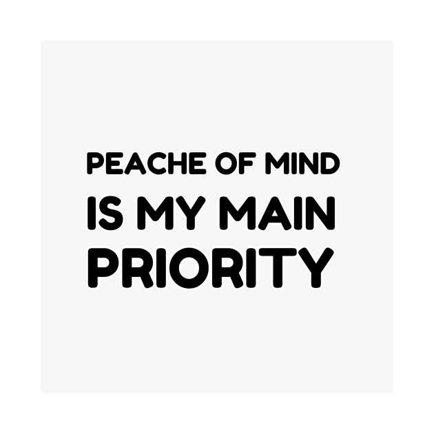 PEACE OF MIND IS MY MAIN PRIORITY by LiliArr