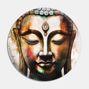 Inner peace face Pin