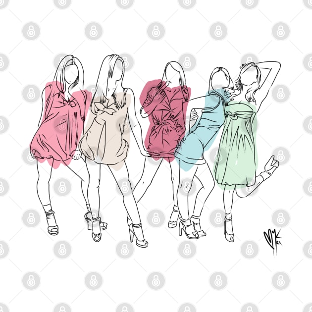 Girls Aloud Colours by MykaDraws