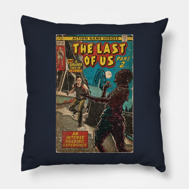 The Last of Us 2 - Abby fan art comic cover Pillow by MarkScicluna