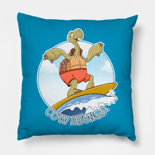 Surfin Turtle Funny Shirt, Cowabunga, Turtle Love Shirt Pillow