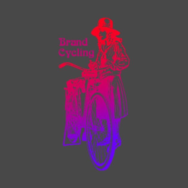 Cycling Woman T-shirt by With Own Style