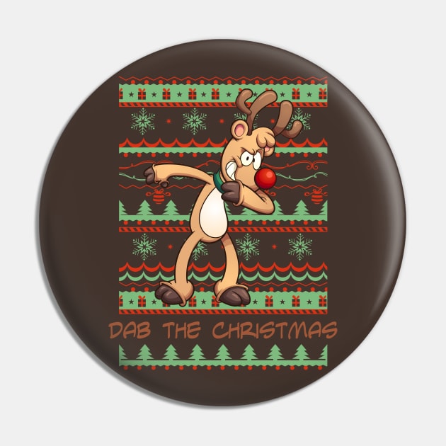 Christmas Dabbing Reindeer Rudolph - Dab Dance Slogan 1 Pin by EDDArt