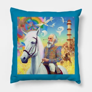 Don Quixote psychedelic Pillow