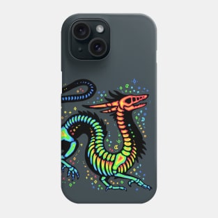 Rainbow Dragon Skeleton Phone Case