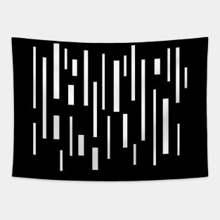 black geometric lines Tapestry