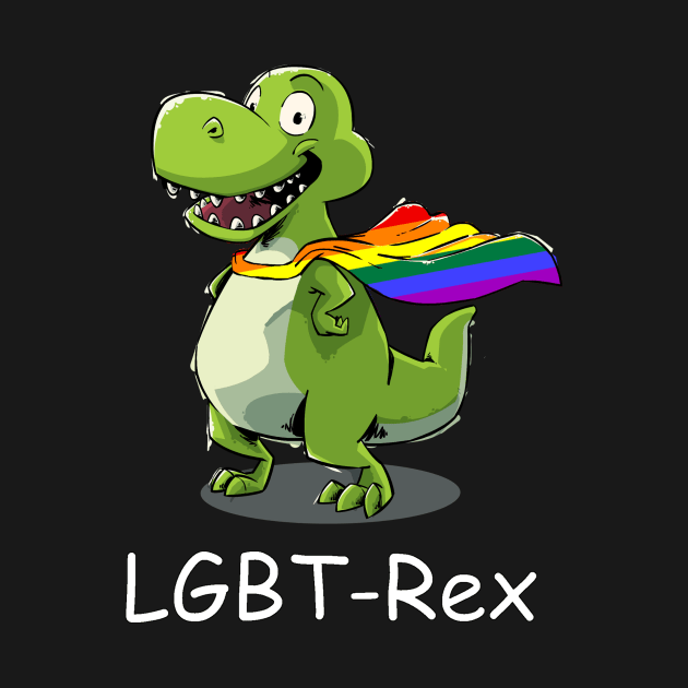 LGBT Rex, Dinosaur, Gay Pride by iHeartDinosaurs