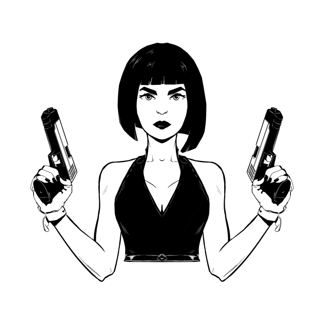 Girl with guns by Pushi