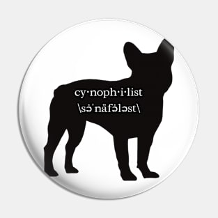 Encyclopaedia Passionum I: Cynophilist - Dog lover (French Bulldog edition) Pin