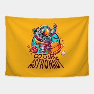 Cosmic Sound Astronaut Tapestry