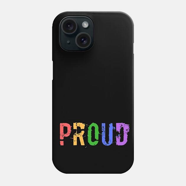 Gay Pride LGBTQIA+ Rainbow Design Phone Case by Hopscotch Shop Gifts