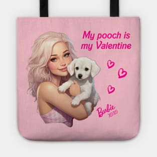 My pooch is my Valentine - Barbie Tote