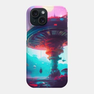 Abstract Another World Mushroom Citadel Phone Case