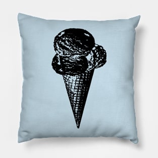 Black Candy Ice Cream Design Pillow