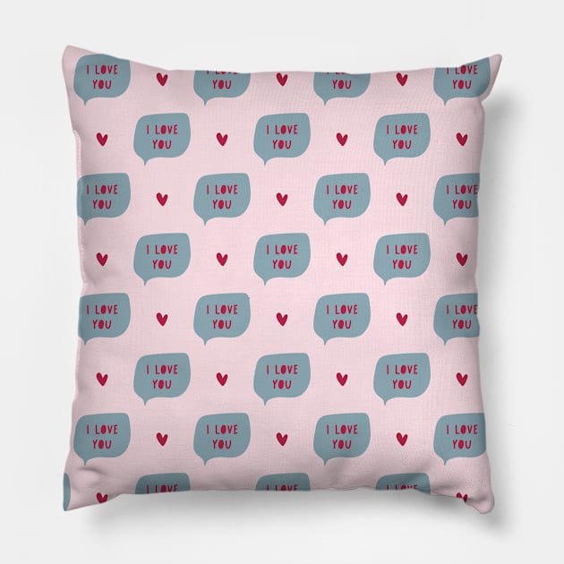 Love pattern Pillow by DanielK